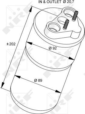 NRF 33318 - Осушувач, кондиціонер autocars.com.ua