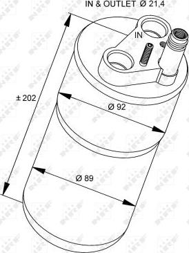 NRF 33322 - Осушитель, кондиционер avtokuzovplus.com.ua