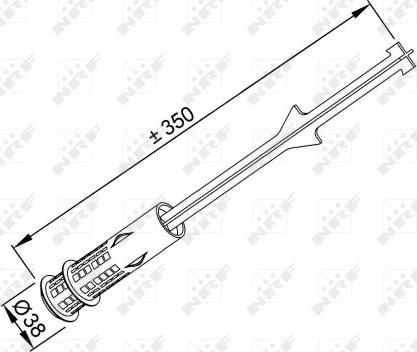 NRF 33338 - Осушитель, кондиционер avtokuzovplus.com.ua