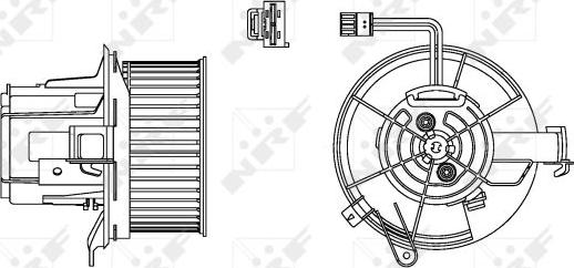 NRF 34162 - Вентилятор салону autocars.com.ua