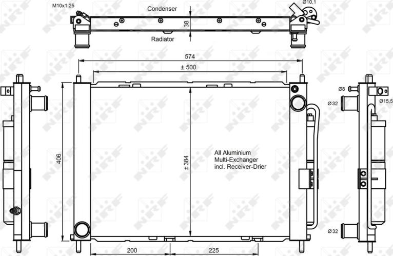 NRF 350056 - Модуль охолодження autocars.com.ua