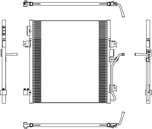 NRF 350188 - Конденсатор, кондиціонер autocars.com.ua