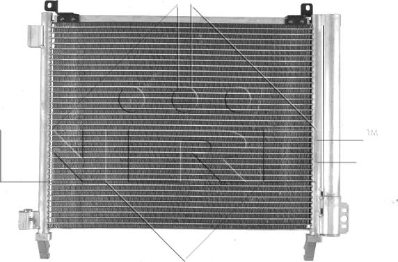 NRF 350228 - Конденсатор, кондиціонер autocars.com.ua