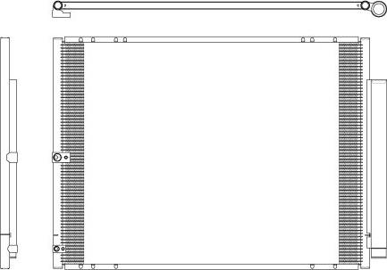 NRF 350276 - Конденсатор, кондиціонер autocars.com.ua