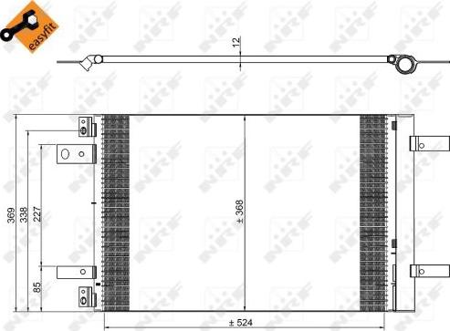 NRF 350323 - Конденсатор кондиционера autodnr.net