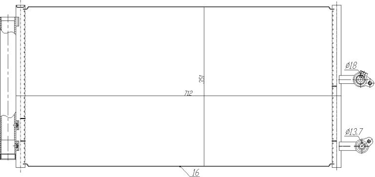 NRF 350470 - Конденсатор, кондиціонер autocars.com.ua