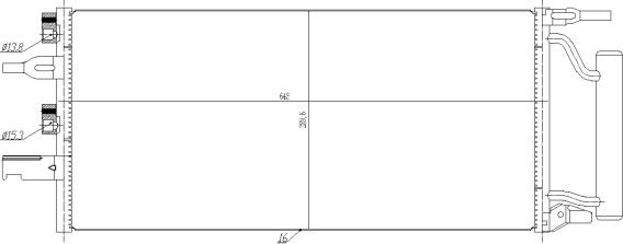 NRF 350475 - Конденсатор кондиционера autodnr.net