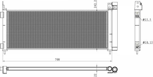 NRF 350495 - Конденсатор, кондиціонер autocars.com.ua