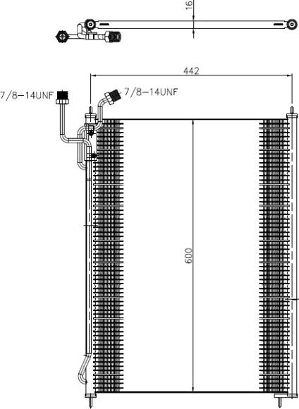 NRF 350503 - Конденсатор, кондиціонер autocars.com.ua