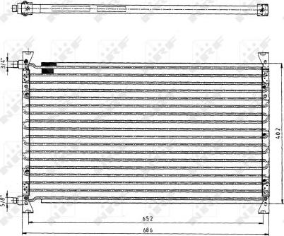 NRF 35063M - Конденсатор, кондиціонер autocars.com.ua