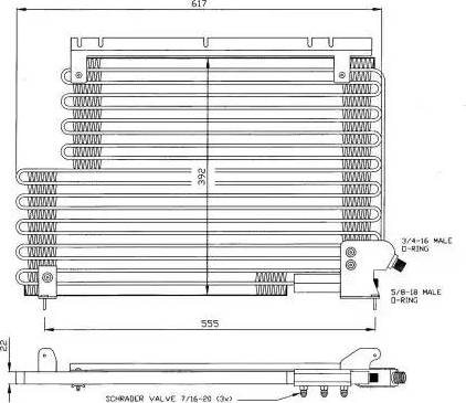 NRF 35143 - Конденсатор, кондиціонер autocars.com.ua