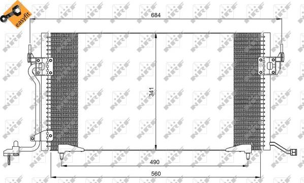 NRF 35260 - Конденсатор кондиционера autodnr.net