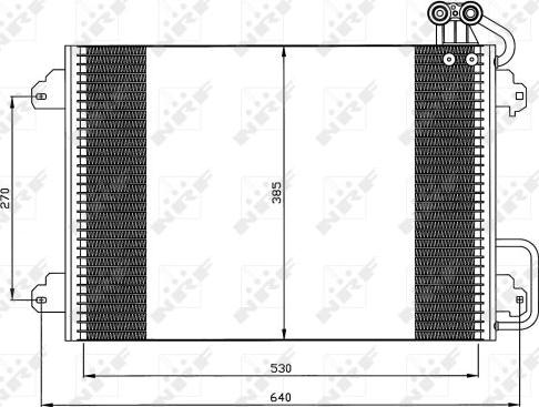 NRF 35340 - Конденсатор, кондиціонер autocars.com.ua