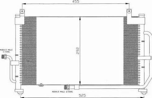 NRF 35344 - Конденсатор кондиционера avtokuzovplus.com.ua