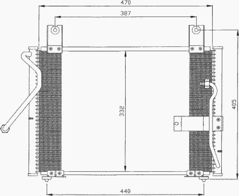 NRF 35395 - Конденсатор, кондиціонер autocars.com.ua