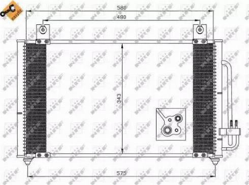 NRF  35511 - Конденсатор кондиционера avtokuzovplus.com.ua