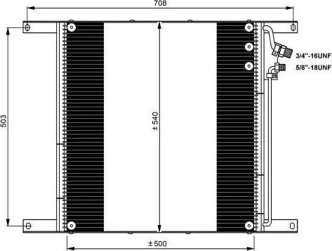 NRF 35648 - Конденсатор кондиционера avtokuzovplus.com.ua