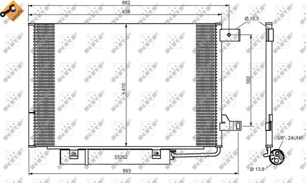 NRF 35759 - Конденсатор кондиционера avtokuzovplus.com.ua