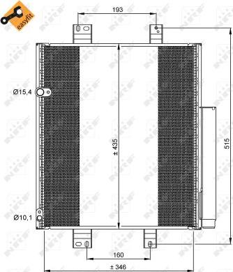 NRF 35853 - Конденсатор кондиционера avtokuzovplus.com.ua