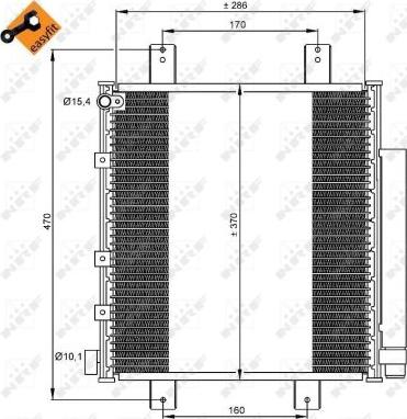 NRF 35856 - Конденсатор кондиционера avtokuzovplus.com.ua