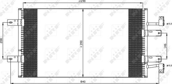 NRF 35900 - Конденсатор кондиционера avtokuzovplus.com.ua