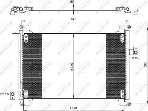 NRF 35941 - Конденсатор, кондиціонер autocars.com.ua