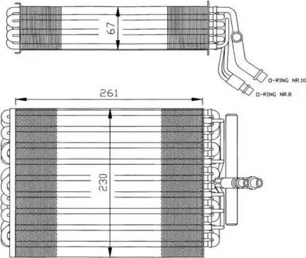 NRF 36020 - Випарник, кондиціонер autocars.com.ua