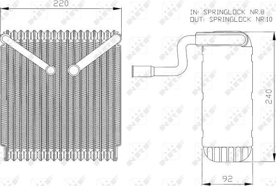NRF 36043 - Испаритель, кондиционер avtokuzovplus.com.ua