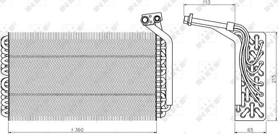 NRF 36136 - Испаритель, кондиционер avtokuzovplus.com.ua