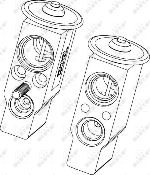 NRF 38372 - Розширювальний клапан, кондиціонер autocars.com.ua