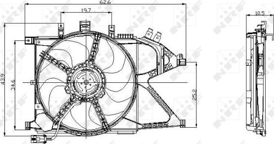 NRF 47012 - вентилятор autocars.com.ua