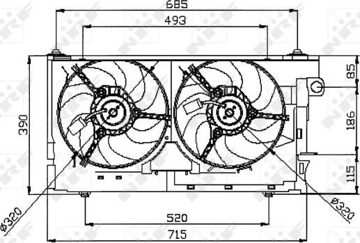 NRF 47050 - Вентилятор, охолодження двигуна autocars.com.ua