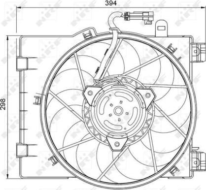 NRF 47063 - Вентилятор, охлаждение двигателя avtokuzovplus.com.ua