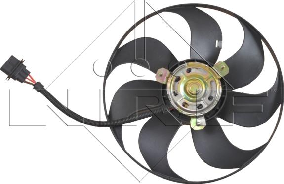 NRF 47064 - Вентилятор радиатора с электромотором VW Golf 1.4 98- autodnr.net