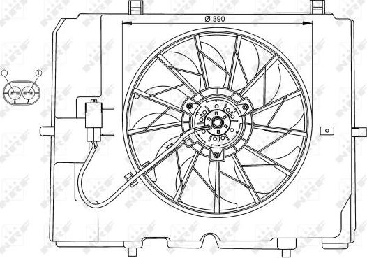 NRF 47067 - Вентилятор, охолодження двигуна autocars.com.ua