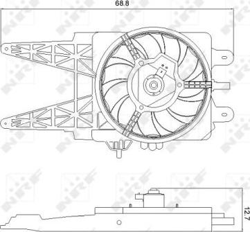 NRF 47248 - Вентилятор, охлаждение двигателя avtokuzovplus.com.ua