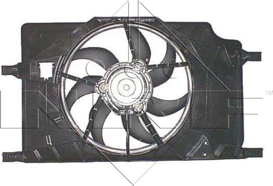 NRF 47364 - Вентилятор, охлаждение двигателя avtokuzovplus.com.ua