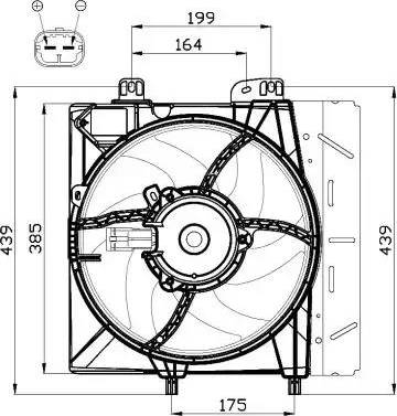 NRF 47495 - Вентилятор, охлаждение двигателя autodnr.net
