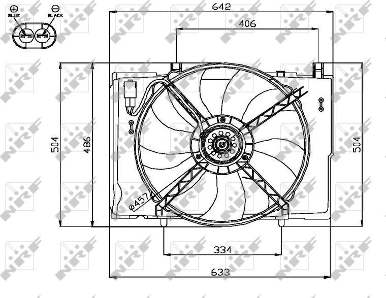 NRF 47741 - Вентилятор, охолодження двигуна autocars.com.ua