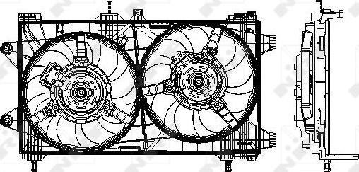 NRF 47802 - Вентилятор, охолодження двигуна autocars.com.ua