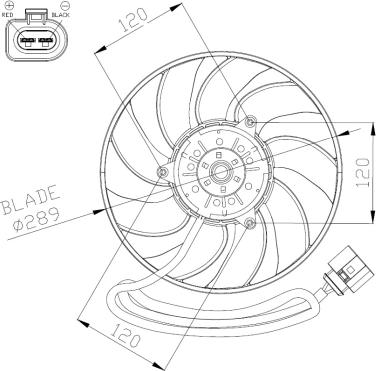 NRF 47946 - Вентилятор, охлаждение двигателя autodnr.net