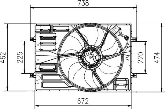 NRF 47950 - Вентилятор, охолодження двигуна autocars.com.ua