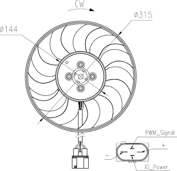 NRF 47970 - Вентилятор, охолодження двигуна autocars.com.ua