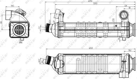 NRF 48304 - Клапан повернення ОГ autocars.com.ua