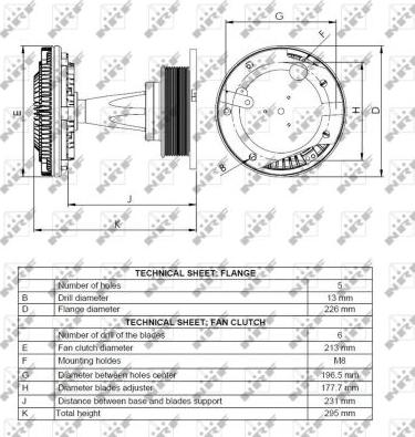 NRF 49068 - Сцепление, вентилятор радиатора avtokuzovplus.com.ua