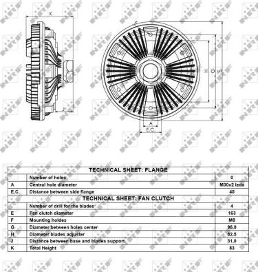 NRF 49077 - Зчеплення, вентилятор радіатора autocars.com.ua