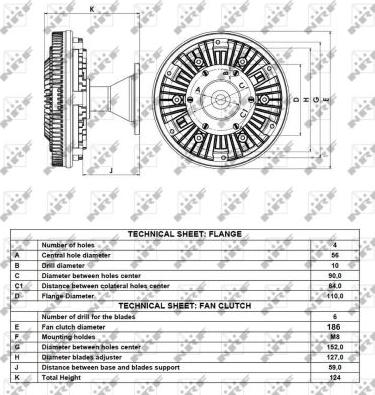 NRF 49088 - Вискомуфта вентилятора autocars.com.ua