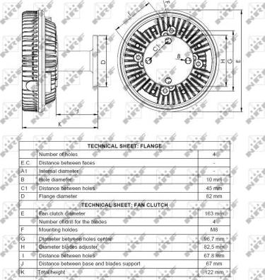 NRF 49089 - Зчеплення, вентилятор радіатора autocars.com.ua