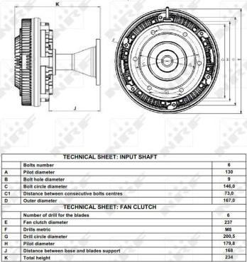 NRF 49166 - Зчеплення, вентилятор радіатора autocars.com.ua