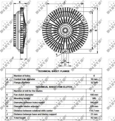 NRF 49532 - Зчеплення, вентилятор радіатора autocars.com.ua